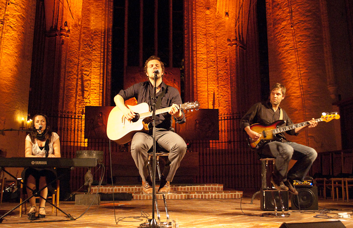 Tobi Tadday bei der LauschLounge in der Hauptkirche St. Katharinen, Hamburg